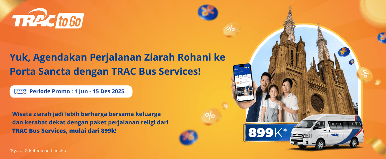 Sewa Hiace untuk Wisata Ziarah Porta Sancta 2025 – Hanya Rp899 Ribu!