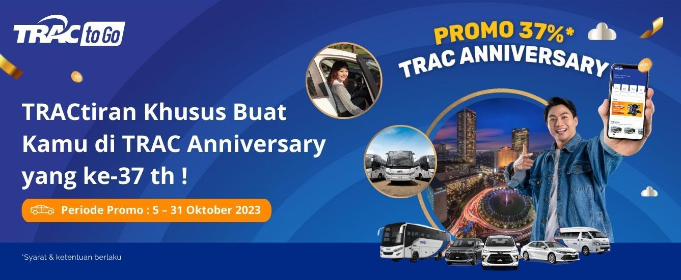 Spesial HUT TRAC 37, Rental Mobil & Sewa Bus Hemat 37 Persen