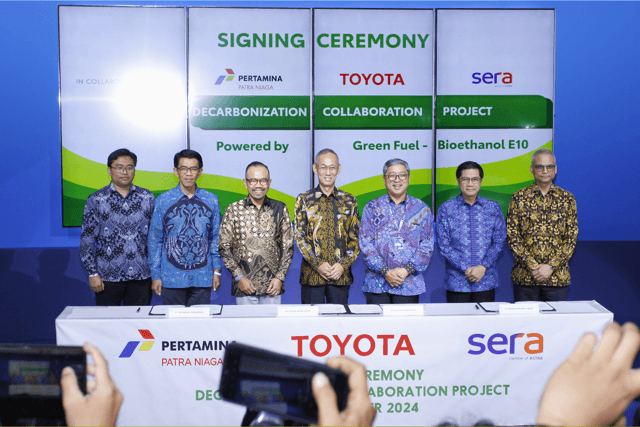 Toyota-SERA-Pertamina Kolaborasi Uji Coba Bioetanol E10